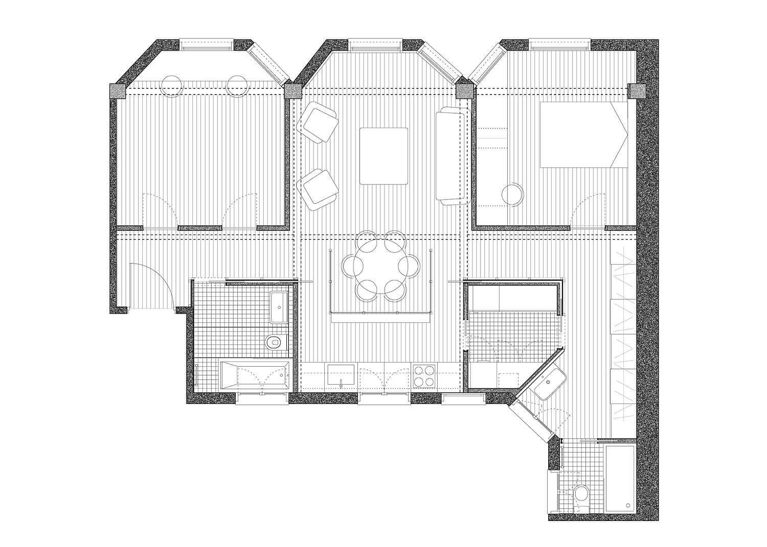 Floor-plan-of-renovated-apartment-in-Bilbao-Spain