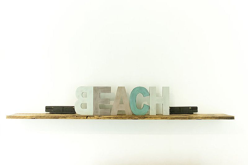 Fun decorating elements with beach style