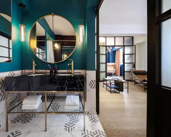 Adaptable Apartment Revamp Embraces both Pastels and Dazzling Jewel