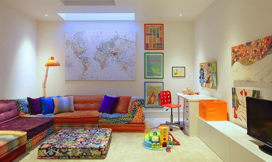 Chic Adaptability: 10 Kids’ Rooms with Versatile Modular Seating