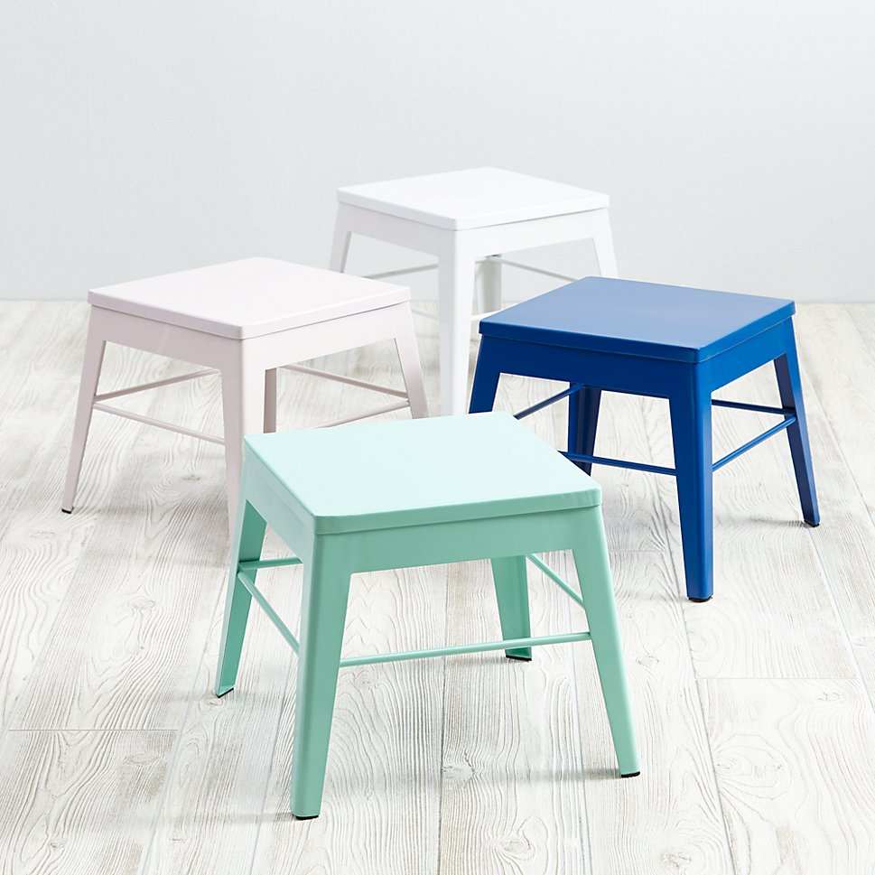 Metal step stools add function and style