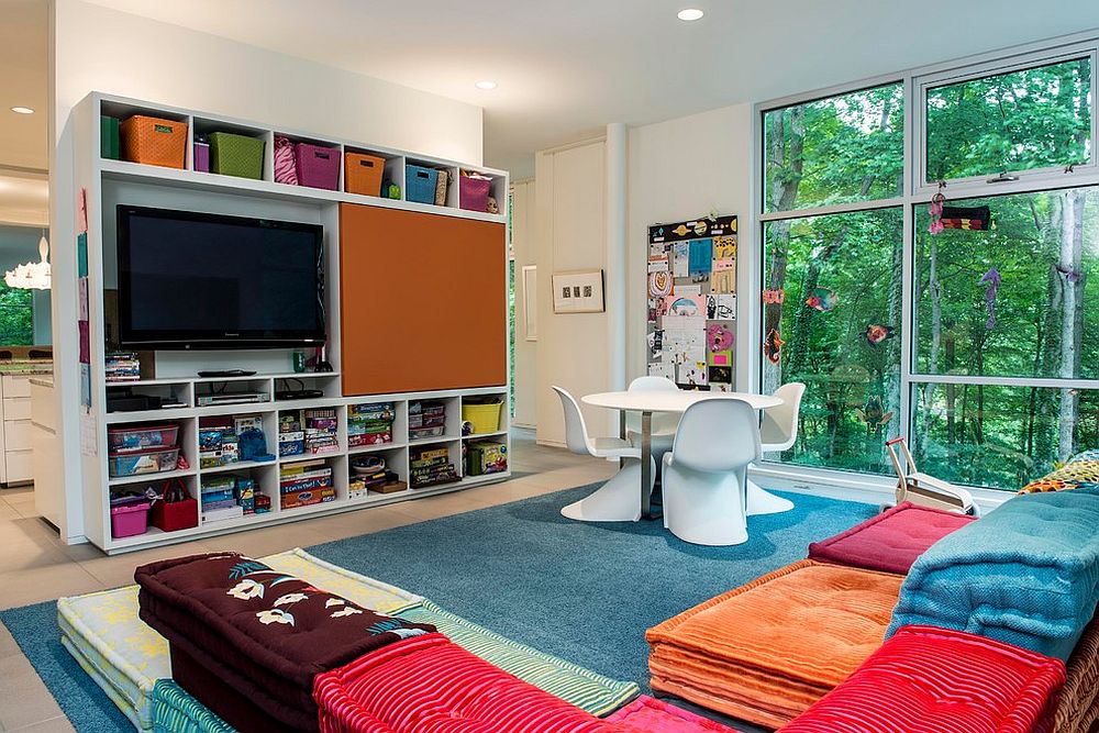 comfy playroom seating