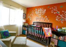 Orange-accent-wall-for-the-modern-nursery-217x155