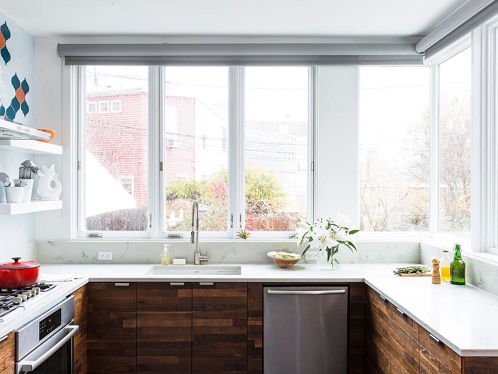 Reclaimed pine kitchen cabinets for the modern home