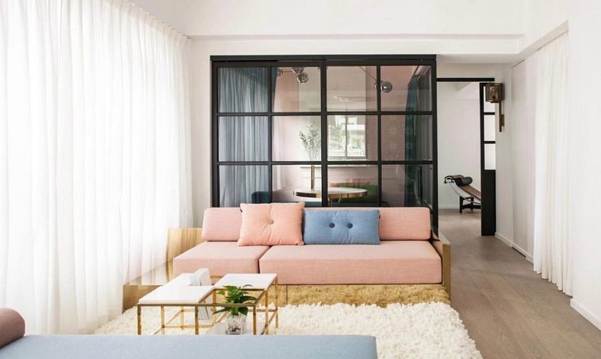 Adaptable Apartment Revamp Embraces both Pastels and Dazzling Jewel Tones!