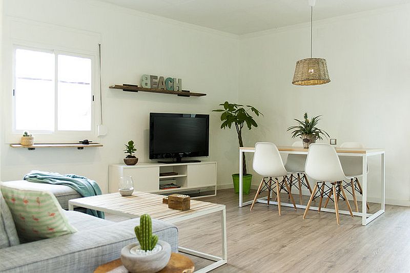 Small living area of Alooha House in Barcelona