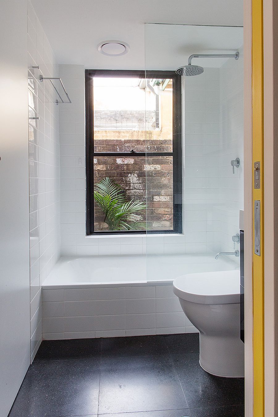Small-modern-bathroom-in-white-of-the-Aussie-home