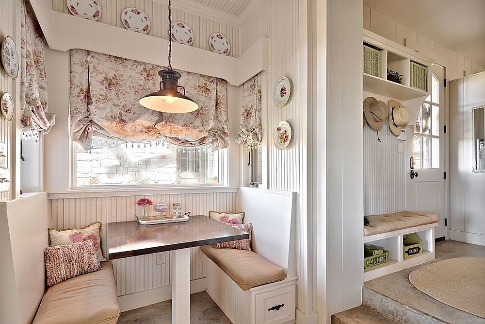 Small-niche-in-the-shabby-chic-kitchen-turned-into-a-breakfast-space-for-two
