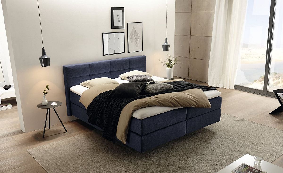 Ultra-comfortable and modern Boxspring bed from Hulsta