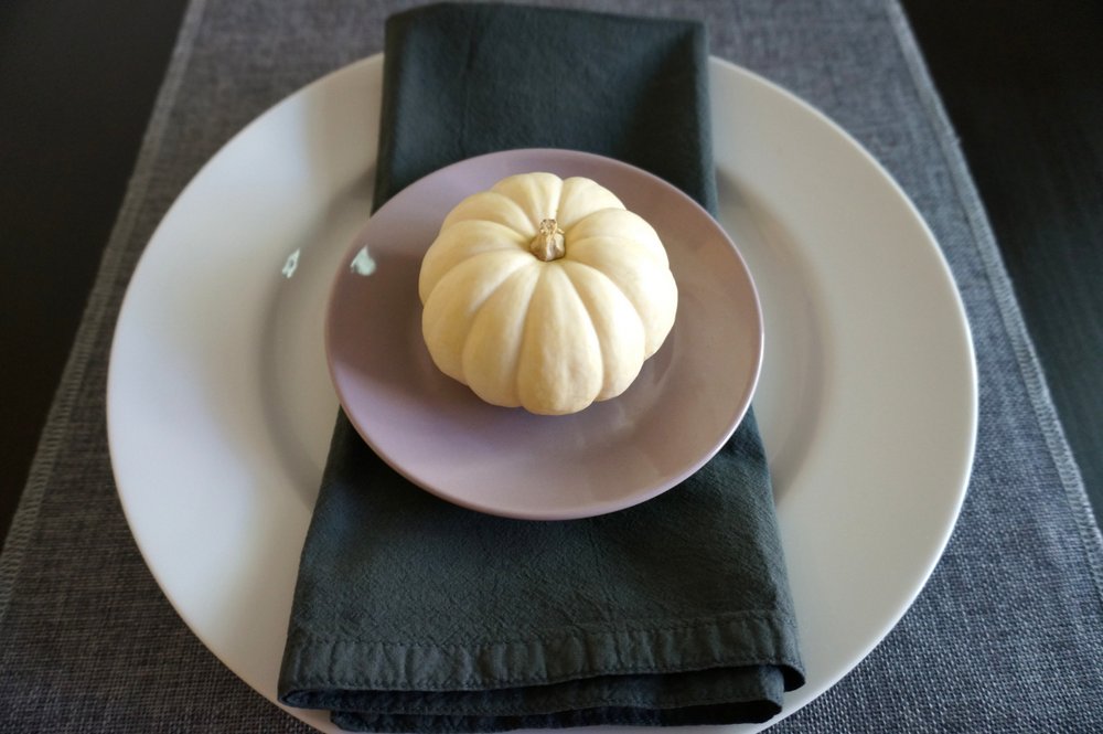 A Halloween place setting