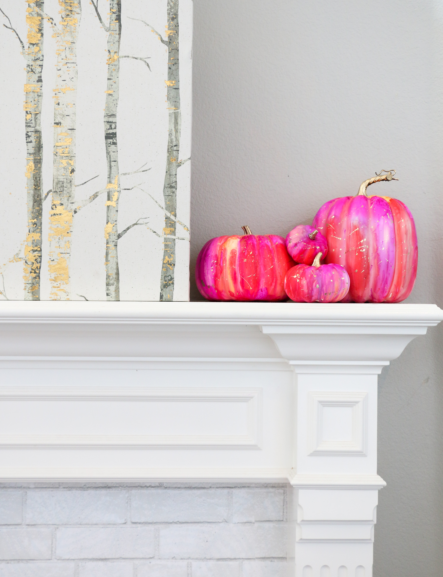 Alcohol ink pumpkins from A Beautiful Mess