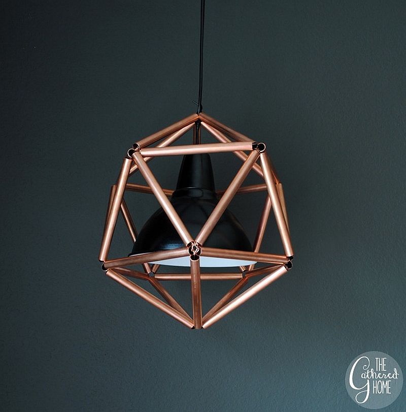Awesome DIY Copper Pipe Icosahedron pendant