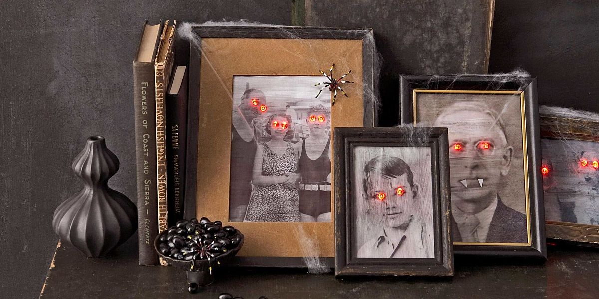 Creepy Halloween portraits also draw a chuckle from your family and friends