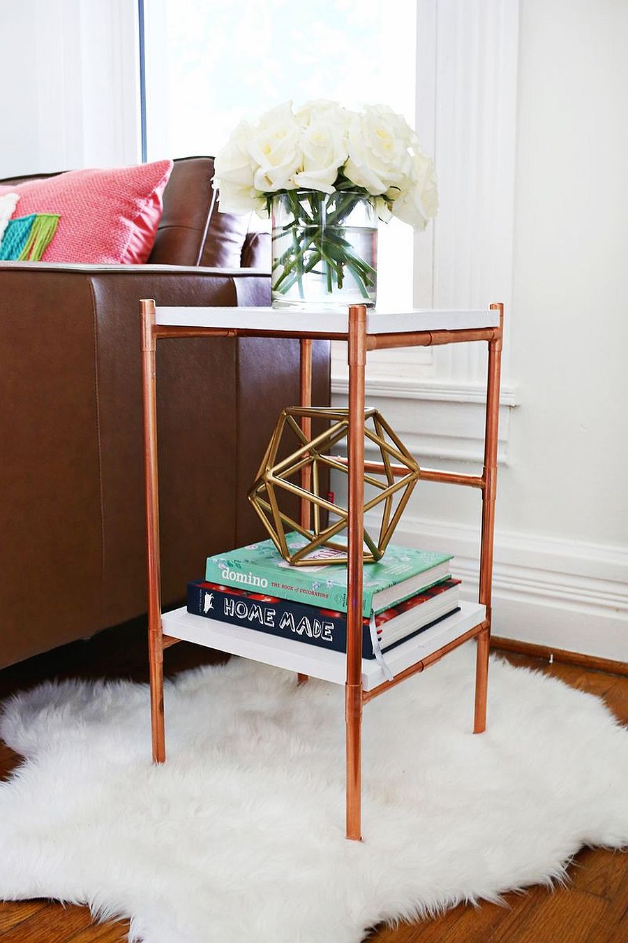 Hanging Copper Pipe Clothing Rack DIY - A Beautiful Mess