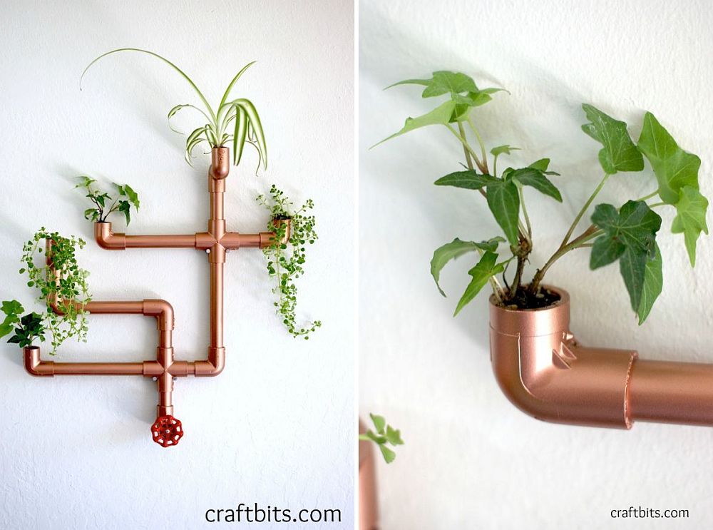 DIY-copper-pipe-wall-planter-brings-metallic-glitz-and-green-to-your-home