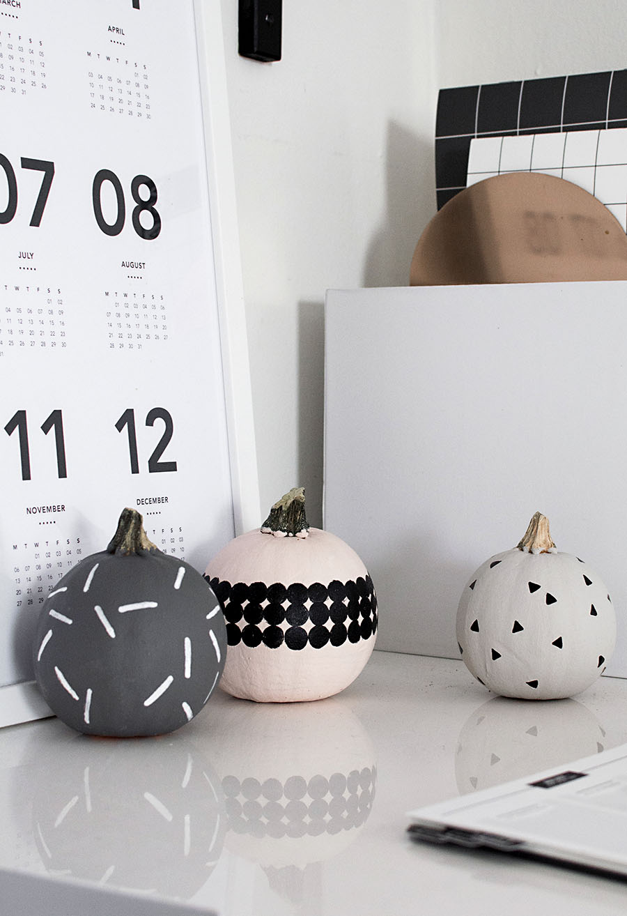 DIY patterned pumpkins from Homey oh My