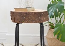 DIY-wood-slice-stool-and-side-table-has-a-simple-and-elegant-design-217x155