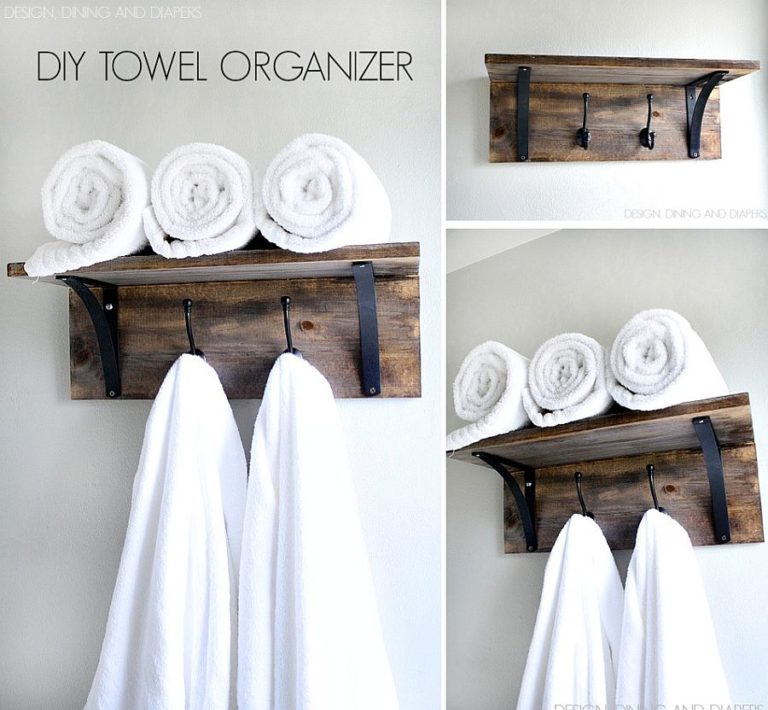 10 DIY Towel Holders for a Budget Bathroom Makeover Decoist