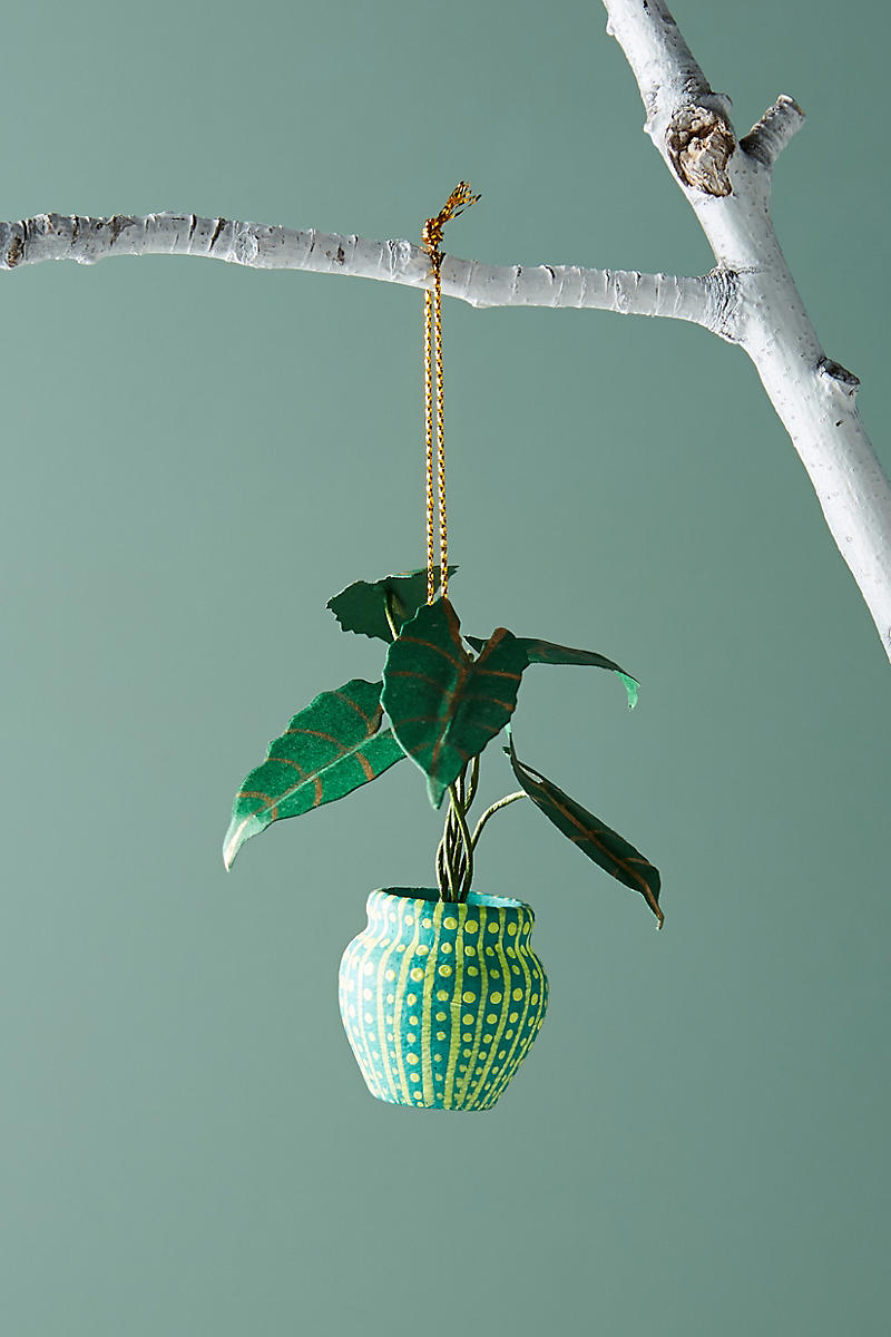 Houseplant ornament from Anthropologie