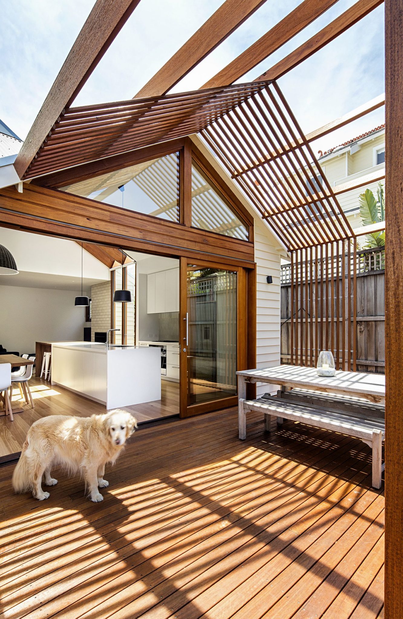 Modern Gable House extension in Sandringham, Australia