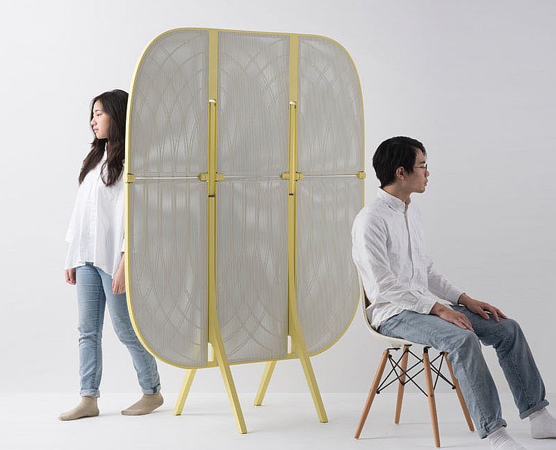 Plier - Modern room divider that also doubles as a table