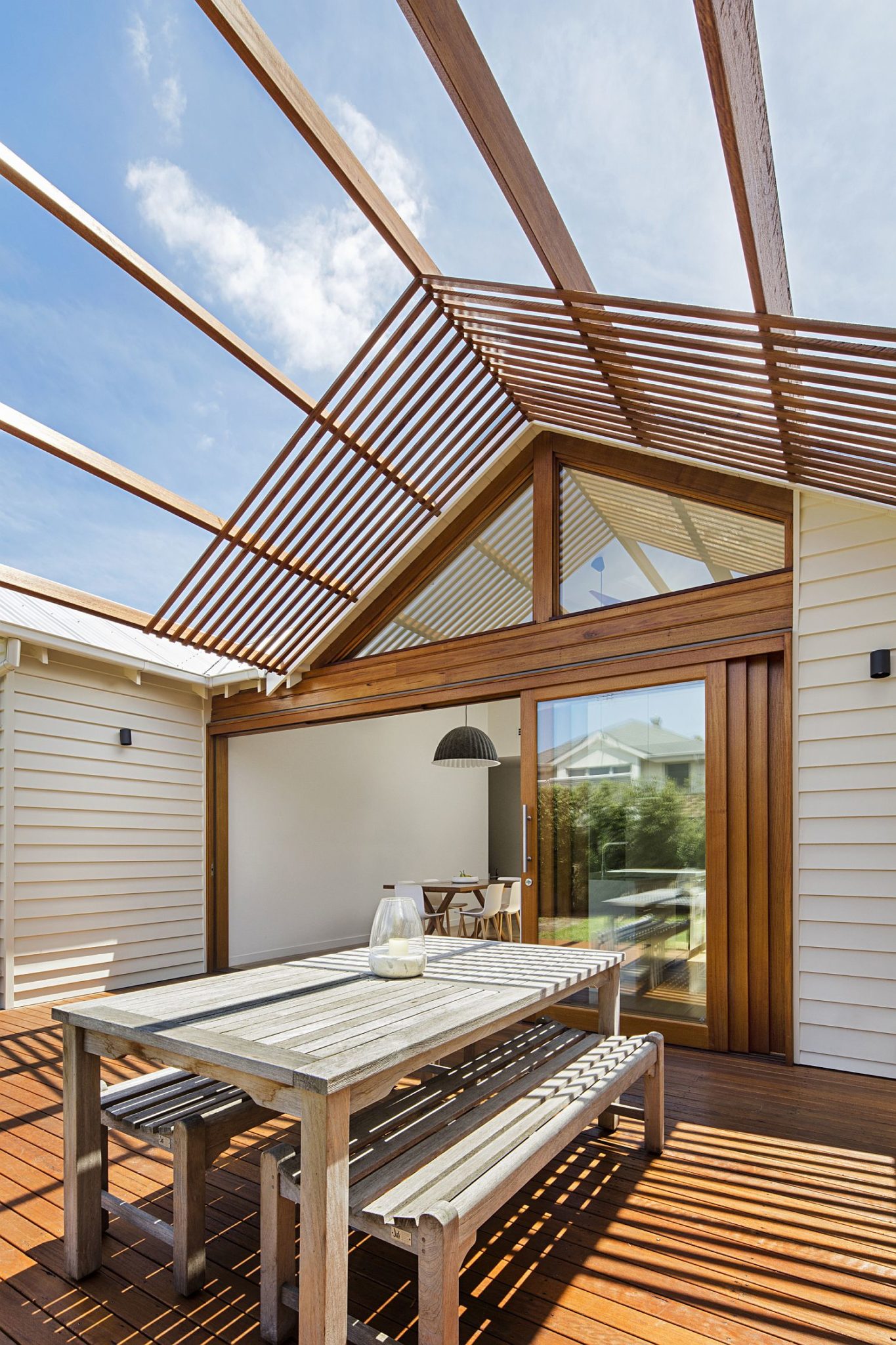 Simple-timber-pergola-structure-provides-just-sufficient-shade