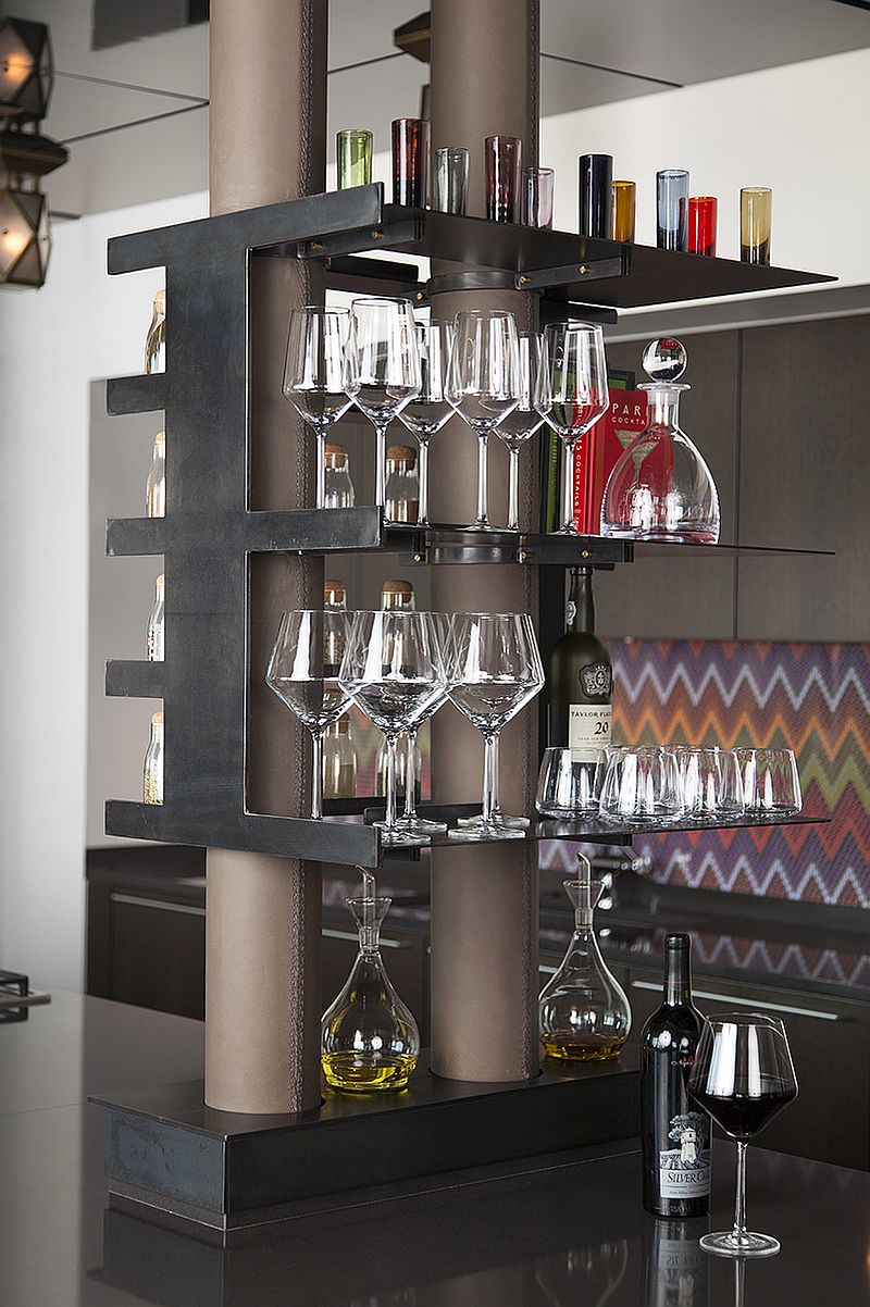 Slim floating shelves for the modern kitchen