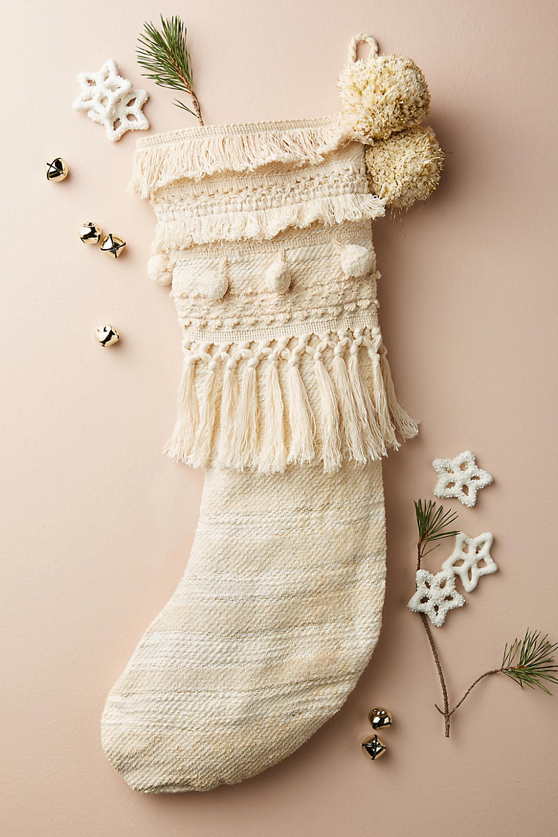 Winter stocking from Anthropologie