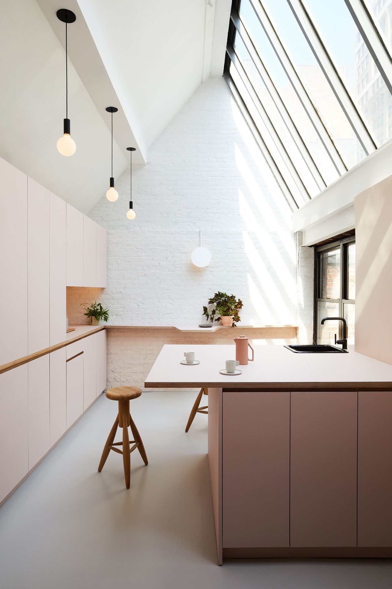 Working kitchen is both breezy and functional