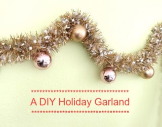 A DIY Metallic Holiday Garland