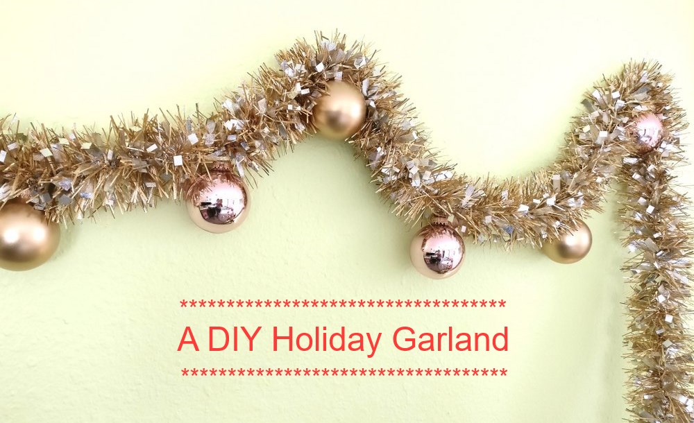 A festive holiday garland