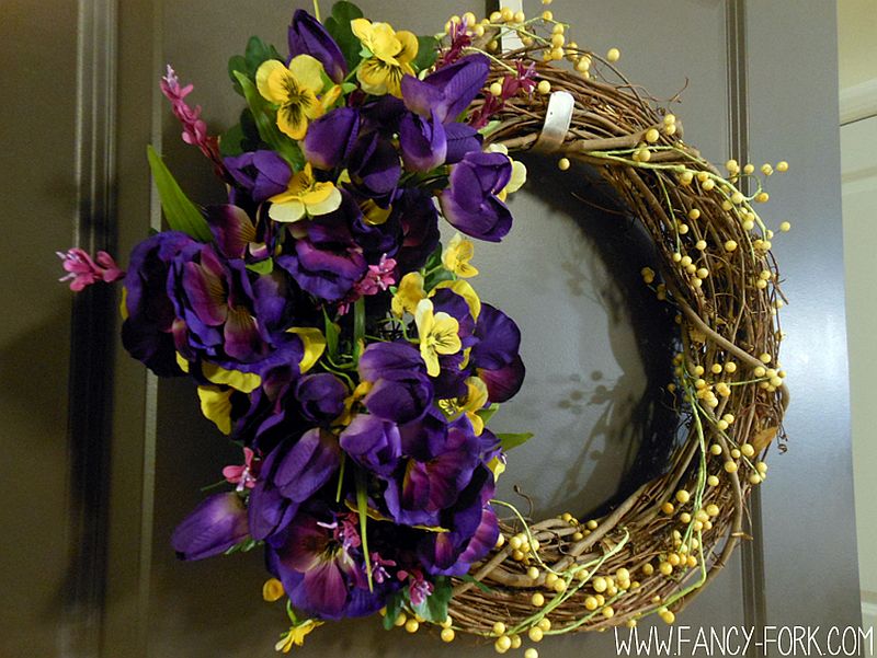 Colorful-and-brilliant-DIY-Wildflower-Wreath