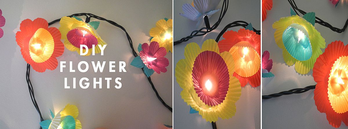 DIY flower lights