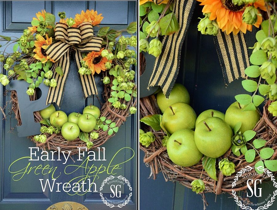 Early fall wreath DIY works well even during the latter half of the season!