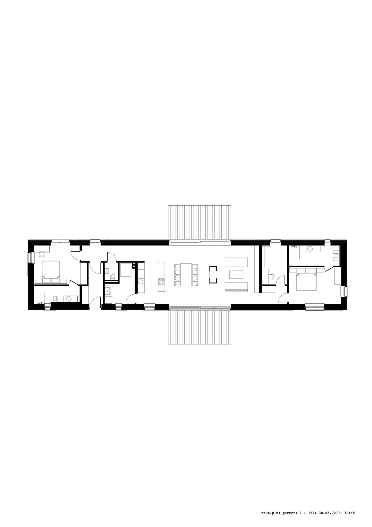 Floor plan of House 01 in Nowa Górka, Poland