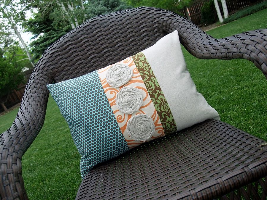 Gorgeous DIY throw pillow with color and spunk