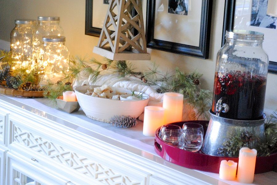 Mason-jars-and-string-lights-are-a-match-made-in-Holiday-Haven