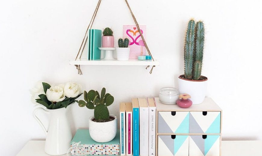 Saving Floor Space: 10 Stylish DIY Hanging Shelf Ideas