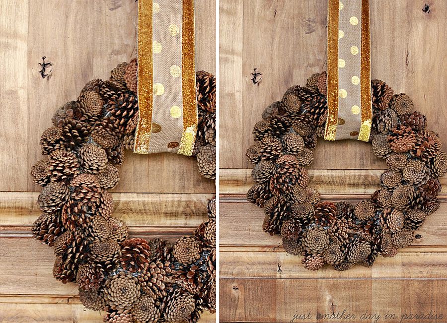 Pine-cone-wreath-combines-fall-and-winter-charm