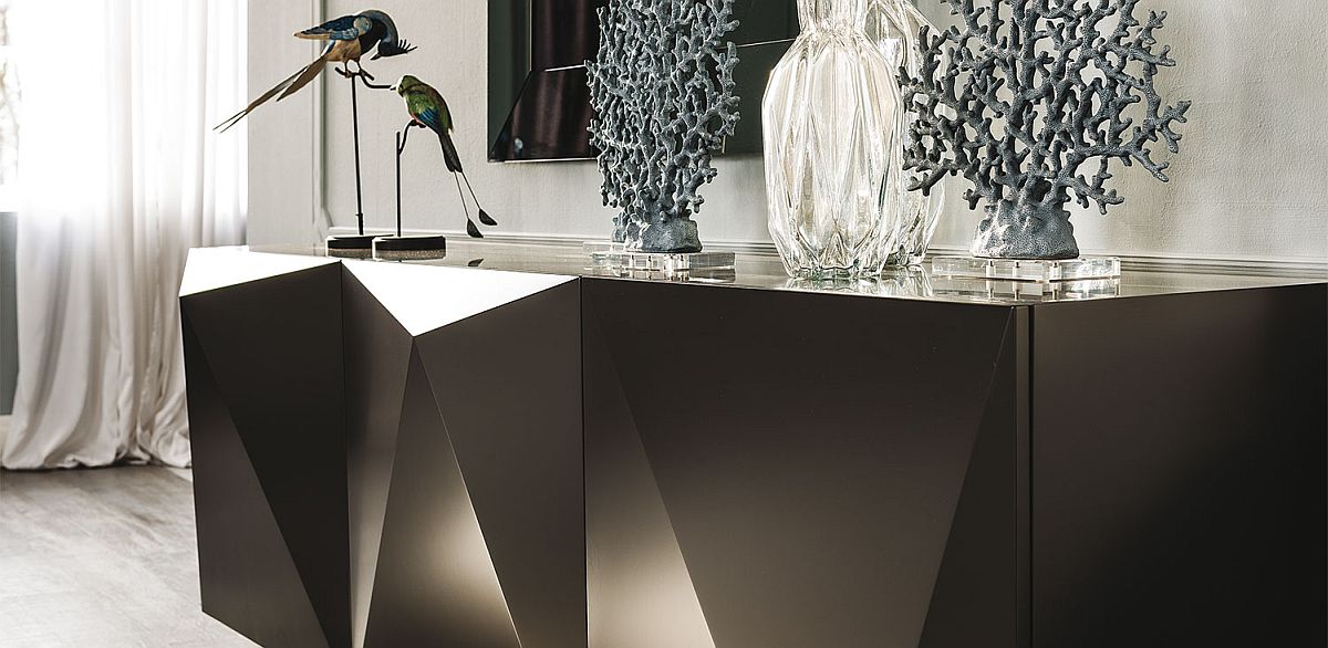 Polished and unique face of sideboard from Cattelan Italia