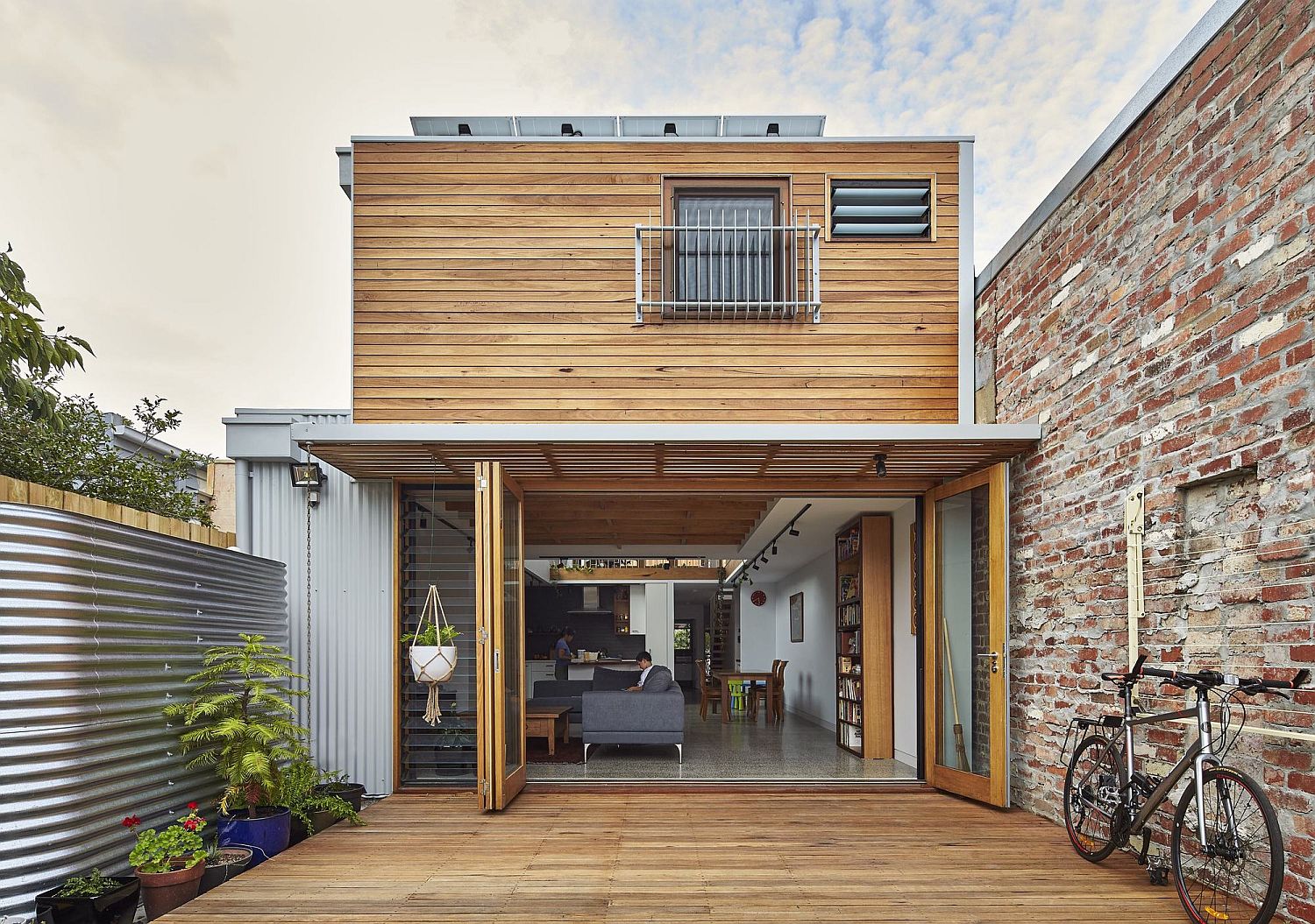 Rear extension and modern makeover of heritage house in Northcote