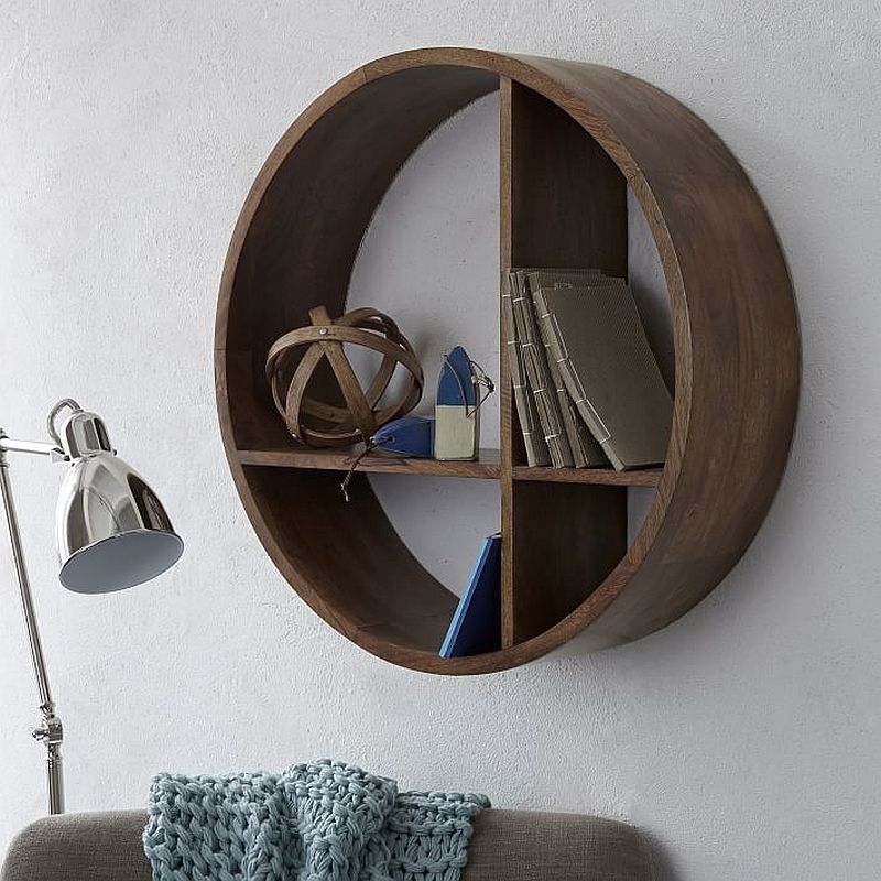 Round-wooden-Shape-Wall-Shelf