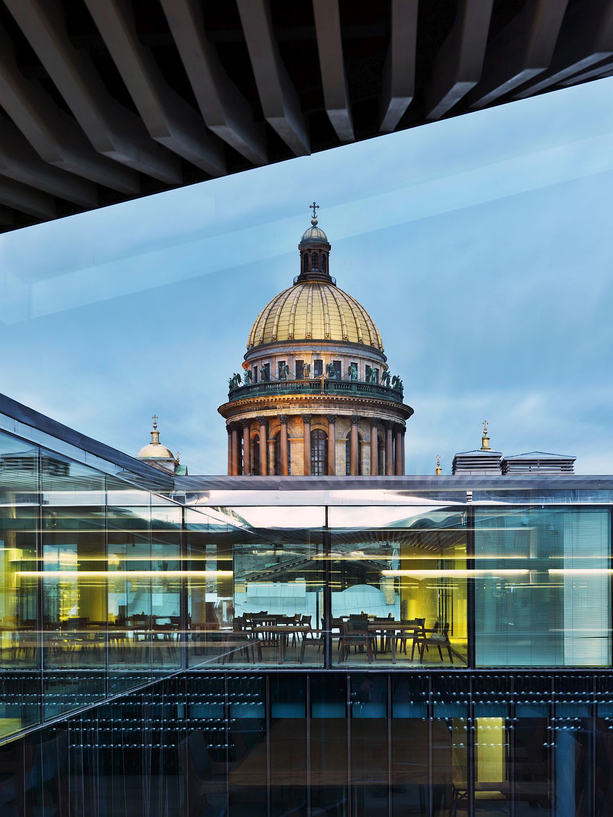 Stunning Mansarda Restaurant in St. Petersburg with views to match