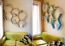 Trendy-and-modern-hexagonal-wall-shelves-DIY-project-217x155