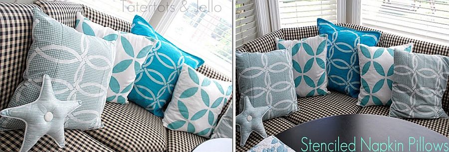 Unique DIY throw pillows with coastal charm