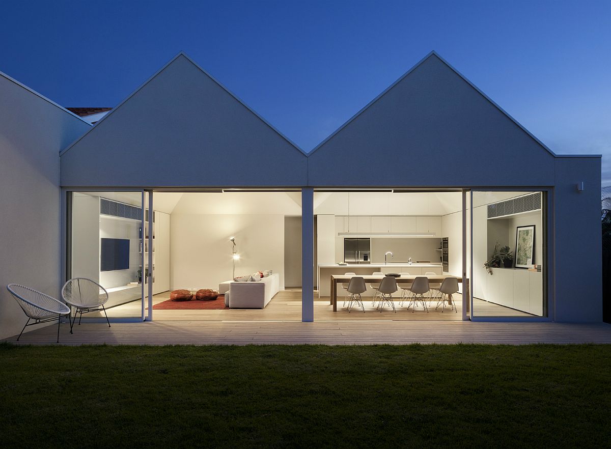 Unique extension combines classic roof form with modern aesthetics