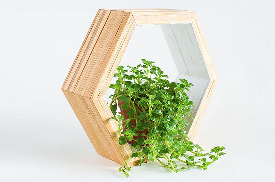 Wood shelves made from recycled chopsticks