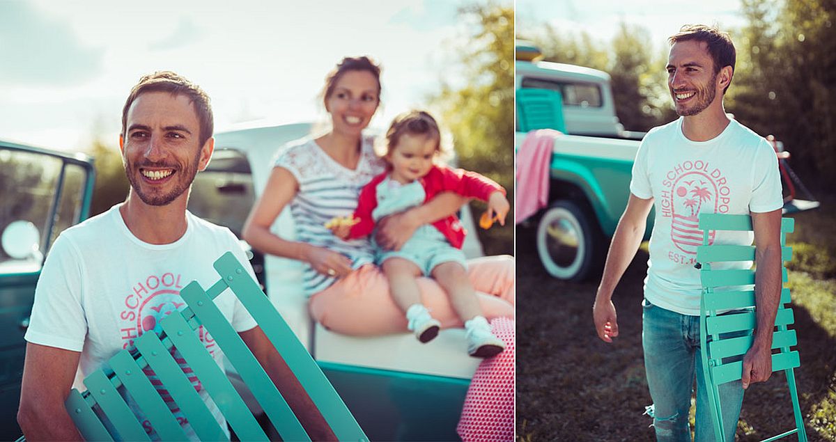 Bistro folding chair from Fermob is easy to carry around