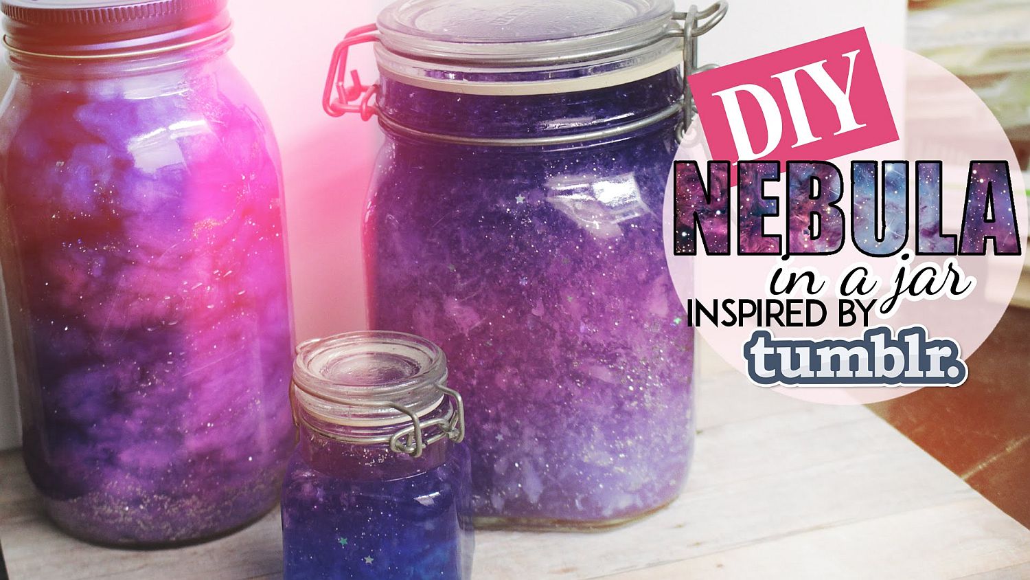 Cool DIY nebula in a jar idea