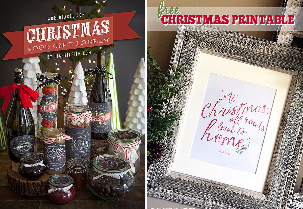 DIY Christmas Wall Decor using Printables